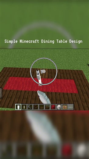 Simple Minecraft Dining Table Design #minecraft #gaming #tutorial