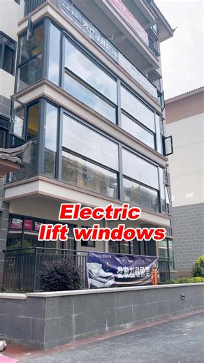 8.8K views · 44 reactions | The most popular balcony practice_electric lifting windows. #window #aluminiumwindows #aluminium #alloy #glass #fiberglass #interiordesign #install #home #tottme #tottmetal | Tottme Engineering | Facebook