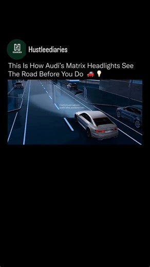 Motivation | Growth | News on Instagram: "Audi’s Matrix headlight system is constantly analyzing the road in real time, shaping light with surgical precision to illuminate danger without blinding anyone else. 👀⚡ Instead of a single beam, the system uses hundreds of individually controlled LEDs paired with cameras and sensors that detect vehicles, pedestrians, road signs, and lane geometry ahead. When another car enters view, specific LEDs instantly dim around it, while the rest of the road stay