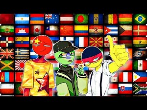 Countryhumans in 60 languages
