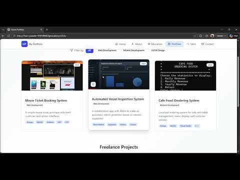 Daniel Portfolio (HUMAN-COMPUTER INTERACTION - PORTFOLIO PROJECT DEMO)
