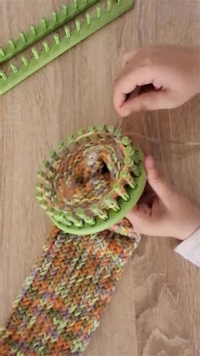 Knitting loom for beginners step by step #knitting #crochet #scarf #knitting_loom_eljammari #fblifestyle | Ouabd Zaina