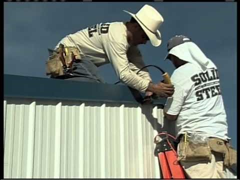 Metal Building Installation Step 22: Gable Trim