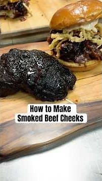 How to Make Smoked Beef Cheeks #beefcheeks #smokedbeef #bbq #bbqtok #pitmaster