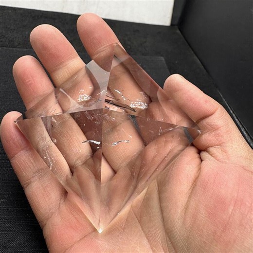 Clear Quartz Crystal Pyramid, Healing Energy Crystal Pyramids,crystals Carving, 187g - Etsy