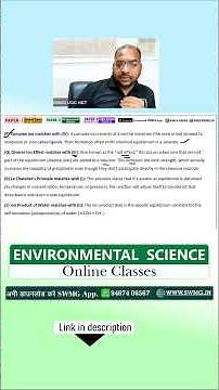 Environmental Chemistry 🌍 UGC NET | GPCB | CPCB | HPSC | All Evs. Exam | EVS | EVS CTET | Energy
