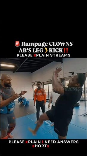 🚨 Rampage CLOWNS AB’S LEG🦵KICK‼️ 😂👀