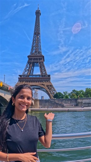 🗼A Dream View in Paris 🇫🇷 | Eiffel Tower #paris #eiffeltower #cruise #travelvlog