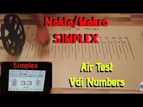 Nokta Makro Simplex Air test and vdi Numbers