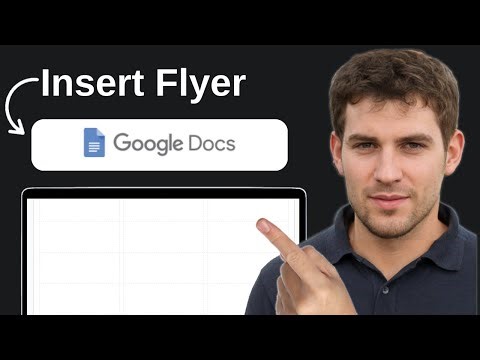 How To Insert Flyer On Four Quadrants in Google Docs