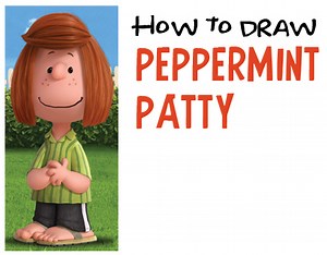 How to Draw Peppermint Patty from The Peanuts Movie Easy Tutorial – How to Draw Step by Step Drawing Tutorials