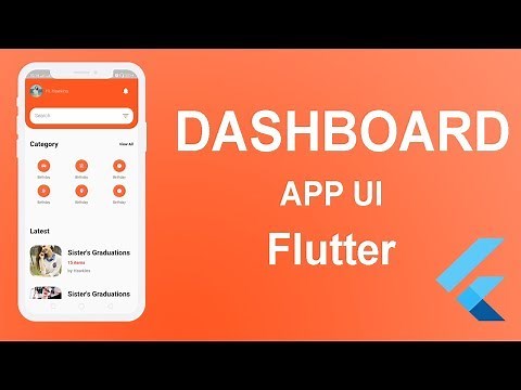Flutter | Dashboard UI App | Flutter Tutorial
