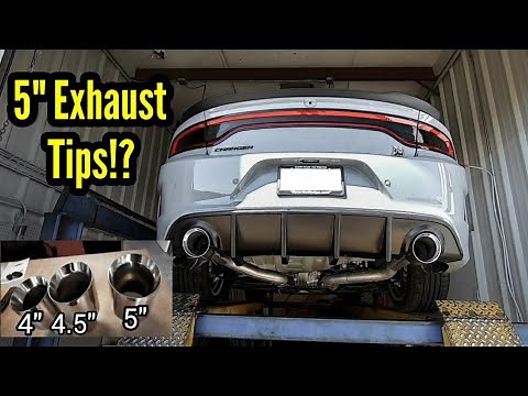 5 Inch Exhaust Tips! | Dodge Charger Scat Pack