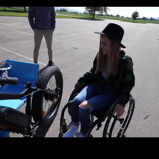 Homemade Off Road Electric Wheelchair - She had NO Idea! PT 3