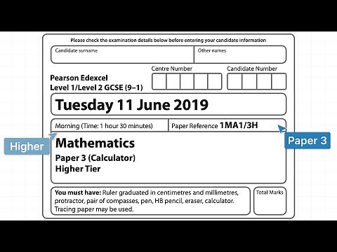 Edexcel GCSE Maths | June 2019 Paper 3 Higher | Walkthrough