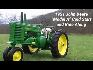 John Deere Model A (1951) 🚜 Cold Start and Ride Along! #coldstart #ridealong #johndeere