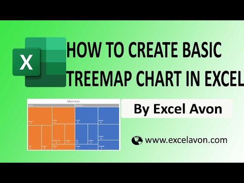 How to create Basic treemap chart in excel