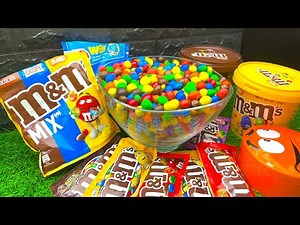 ASMR l Big Mix of M&M's l Oddly satisfying video