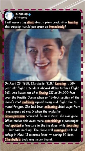 The Plane That Lost Its Roof Mid-Flight! ✈️ #History #Incredible #Aviation