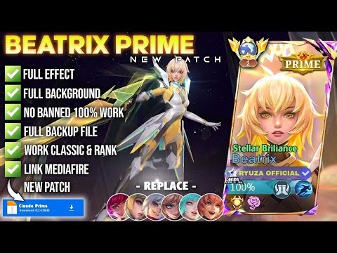 NEW Script Skin Beatrix Prime - Stellar Briliance No Password | Full Effect Voice Patch Terbaru
