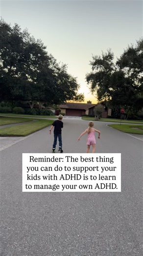 The biggest lesson that I’ve learned as a mom with ADHd raising kids with ADHD is that what I do is a lot more important than what I say. Just like I need autonomy and unfortunately usually learn things the hard way through trial and error, my kids are the same. Yes, I teach them many, many things about ADHD but the most effective thing I do is to MODEL for them what it looks like to manage my ADHD. How I live is way more important than what I tell them to do. All 3 of my kids have ADHD and I ge