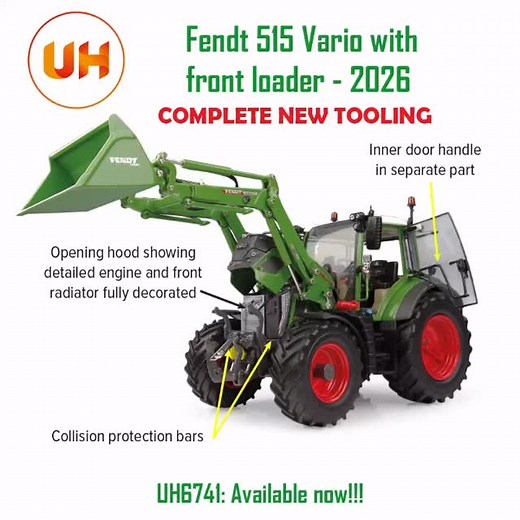 127 reactions | New Fendt 515 Vario with removable front loader #agritechnica2025 #132farmingmodels #diecastmodelcollectors castle | Universal Hobbies | Facebook