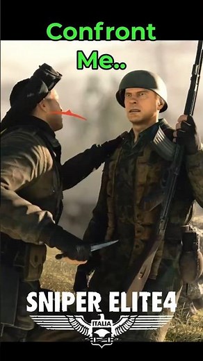 Sneak up and confront the enemies | sniper elite 4 #shorts