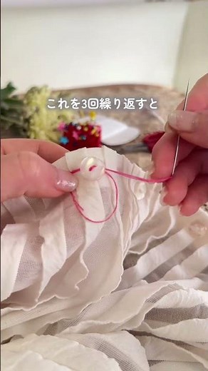 [No knot required] Button sew trick in 3 minutes