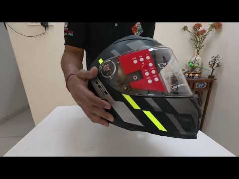Helmet LS2 Vector II - Matt Black - HV Yellow