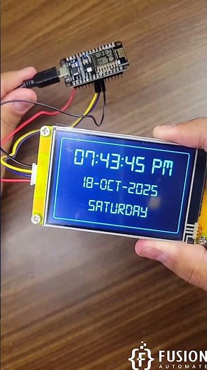 WiFi Clock using ESP8266 and Nextion NX4832F035 - Discovery Series 3.5″ HMI Display
