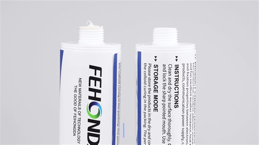 V-0 Flame Retardant Encapsulation RTV Silicone Adhesive for High Temperature PCB Electronic Devices with 100% Elongation Rate