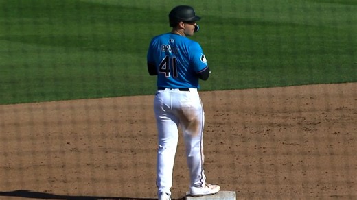 Jonah Bride plates two, gives Marlins lead