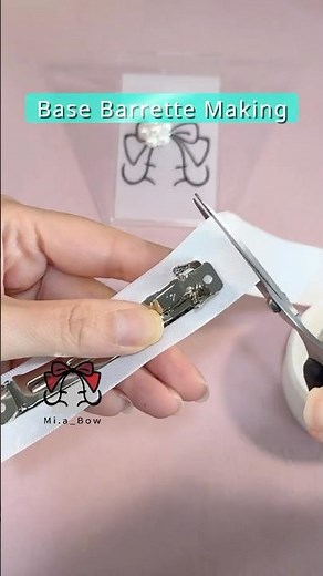 【Base Barrette Making】How to Make a Simple and Elegant Ribbon Hair Clip | Easy DIY Hair Accessories
