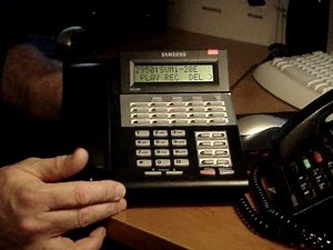 basic setup of Samsung svmi voice mail box