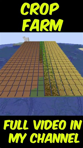 WORLD'S Biggest CROP Farm in Minecraft Hardcore! #minecraft #minecraftshorts #cropfarm