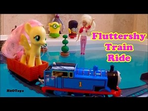 My Little Pony : Fluttershy takes a Thomas the Train ride | Thomas and Friends