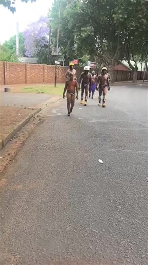 City of Joburg EMS Firefighters at the Hollard Daredevil Speedo Run creating awareness about prostate and testicular cancer, man are encouraged to conduct regular tests. #JoburgBravest | City of Joburg EMS