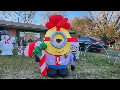 Lowes Black Friday Minion Christmas inflatable[NEW] unboxing!!