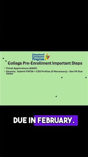 FAFSA and CSS Profile Deadlines