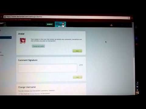 How to change your username on deviantart