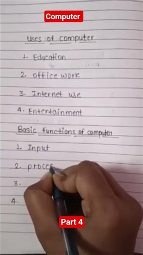 ✨Uses & Basic Functions of Computer – Easy Learning 💻📘