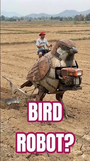Bird-Inspired Farming Robot Plowing Fields | Smart Agriculture Innovation