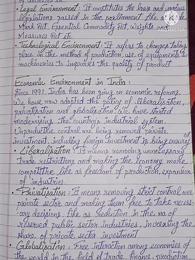 Business Environment Class -12 Full Concept (Notes+Work) Full clarity