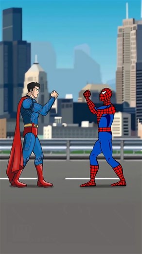 Superman vs Hulk, Spiderman, Wolverine and Deadpool, Rock Paper Scissors Animation #shorts #viral.