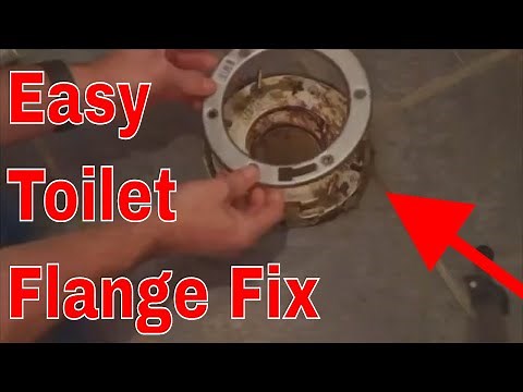 Fix a Broken Toilet Flange From the Top (Easy DIY)