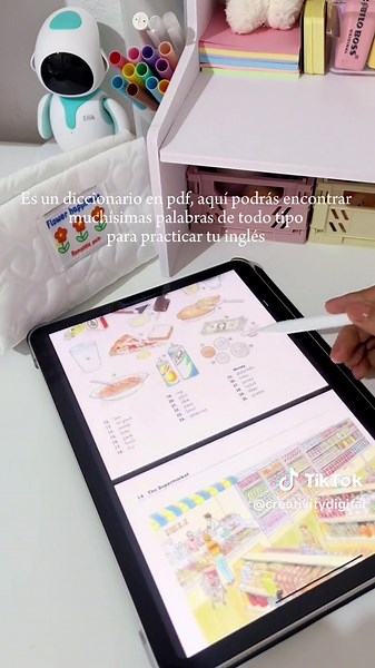 Material de inglés gratis 🇵🇷📝📚 Comparte para que más personas puedan descargarlo 🫶🏻 #materialgratis #diccionario #dictionary #pdf #inglés #estudiaringles #vocabulary