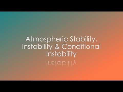 Atmospheric Stability, Instability & Conditional Instability