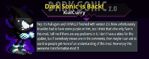 Dark Sonic is Back! Mod for Sonic Mania | SM Mods