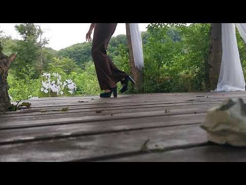 Tap dancing in platform shoes, high heels