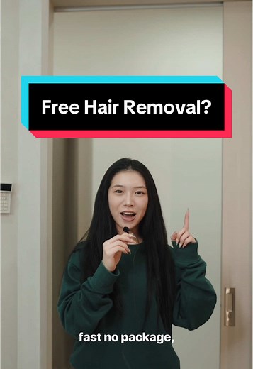 Free hair removal? Watch til the end to see why 👀 #singaporetiktok #sgfyp #hairremoval